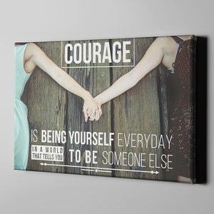 Being yourself premium canvas art for LGBT pride awareness