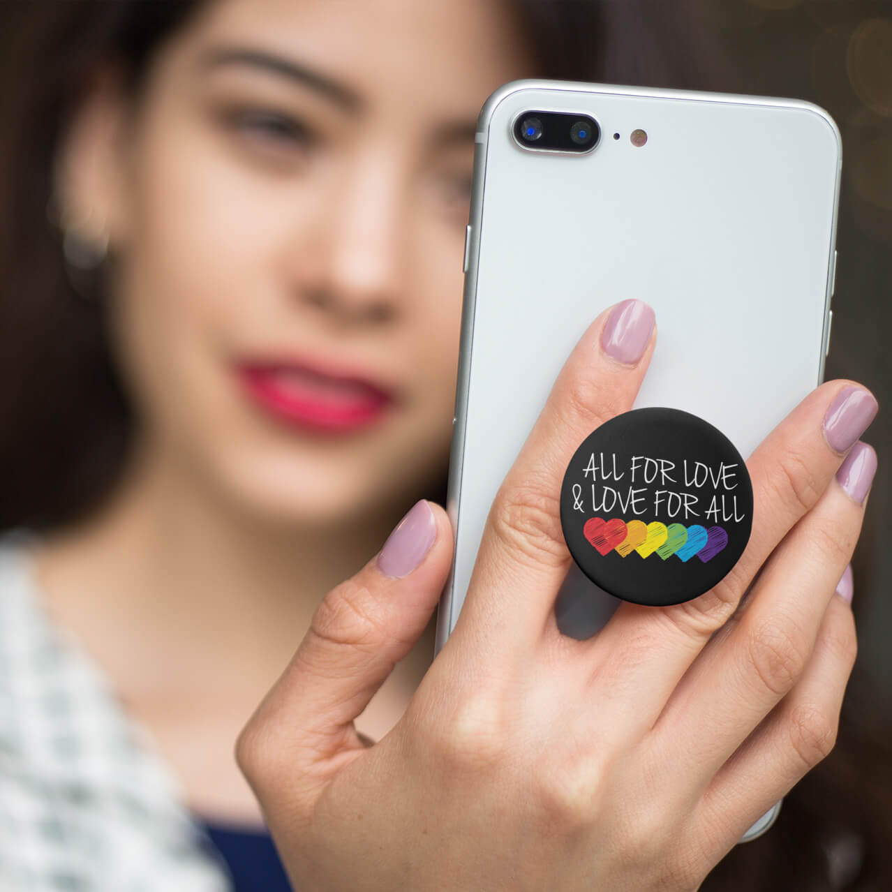 All for love and love for all phone grip