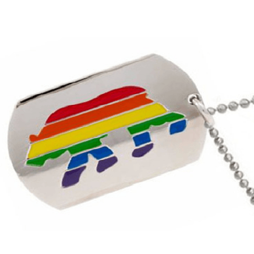 Bear Pride Dog Tag