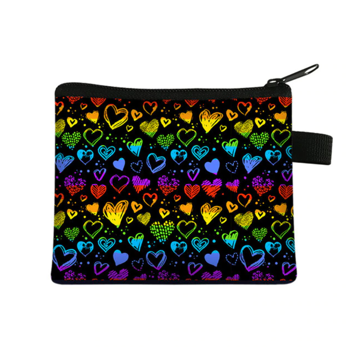 Rainbow Hearts Coin Purse