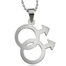 Load image into Gallery viewer, Gay Pride Pendant Necklace