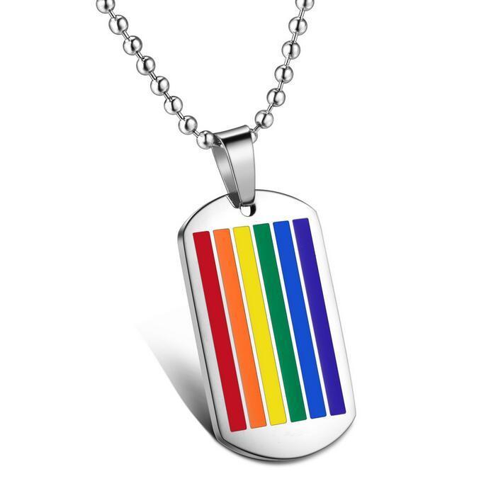 Rainbow Dog Tag